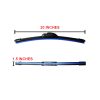 20-Inch Wiper Blade | Banana-Type | Rubber | Black | Pair Set - Image 2