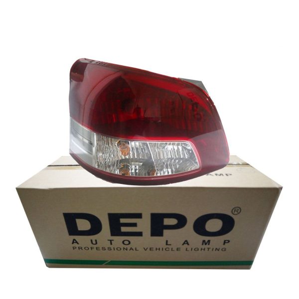 2007–2012 Toyota Vios 4-Door Left Tail Light Assembly - Image 2