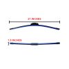 21-Inch Wiper Blade | Banana-Type | Rubber | Black | Pair Set - Image 2