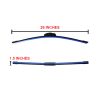 26-Inch Wiper Blade | Banana-Type | Rubber | Black | Pair Set - Image 2
