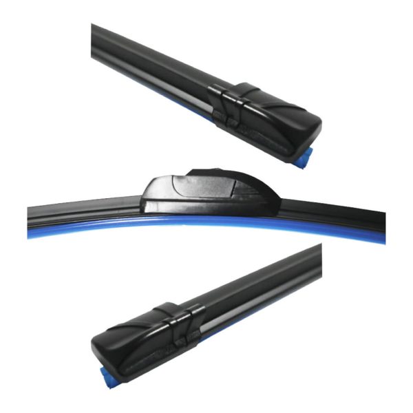28-Inch Wiper Blade | Banana-Type | Rubber | Black | Pair Set - Image 2