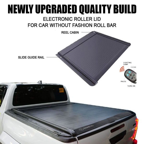 Electronic Roller Lid for 2015–2023 Toyota Hilux (Revo) | Without Fashion Roll Bar | Model BX-JL101 - Image 2