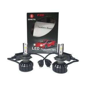 F3X-H4 LED HEADLIGHT TRI COLOR