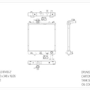 RAD-SZ-MT26-279 Radiator Cartype: Alto 1.0 RF410-2 2004-2008 Application: Mt Core SIZE:350*348*26 OEM：17700A79F02 NS：64202 CARTON:500*135*395 Oil Cooler:/