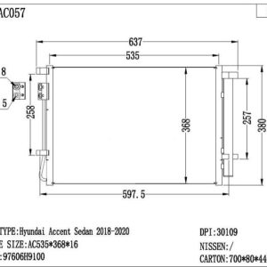 Hyundai Accent Condenser (CON-HY-16C-031) – KGCAR.PH Philippines