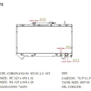 Radiator for (1992–1997) (RAD-TY-MT26-312) – KGCAR.PH Philippines