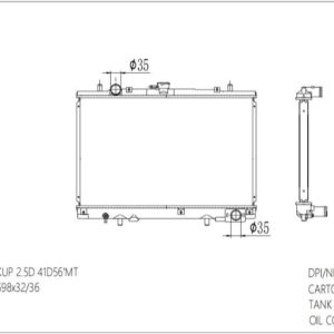 Radiator for (1996–2007) (RAD-MB-MT26-299) – KGCAR.PH Philippines