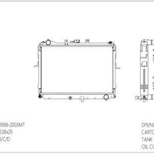 Radiator for (1997–2002) (RAD-MZ-MT36-296) – KGCAR.PH Philippines