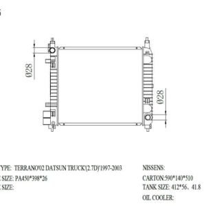 Radiator for (1997–2003) (RAD-NS-MT26-338) – KGCAR.PH Philippines
