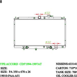 Radiator for Global (RAD-HD-AT26-305) – KGCAR.PH Philippines
