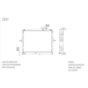 Radiator for Global (RAD-KA-MT36-273) – KGCAR.PH Philippines