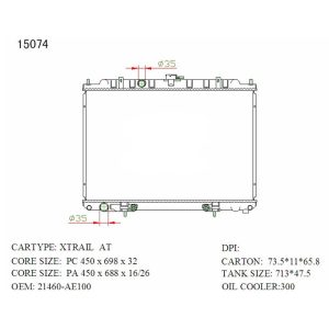 Radiator for Global (RAD-NS-AT16-258) – KGCAR.PH Philippines