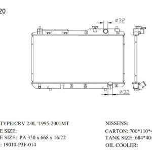 Radiator for Honda Crv (RAD-HD-MT22-295) – KGCAR.PH Philippines