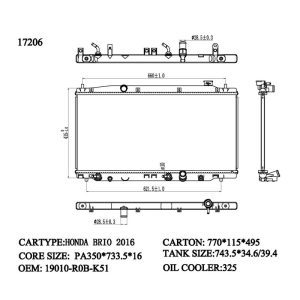 Radiator for Honda (RAD-HD-AT16-268) – KGCAR.PH Philippines