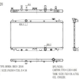 Radiator for Honda (RAD-HD-MT16-355) – KGCAR.PH Philippines