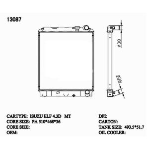 Radiator for Isuzu (RAD-IS-MT36-251) – KGCAR.PH Philippines