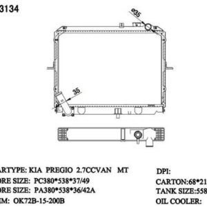 Radiator for Kia (RAD-KA-MT36-282) – KGCAR.PH Philippines