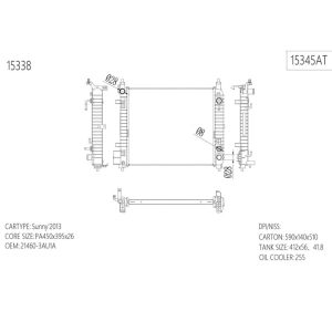 Radiator for Nissan Almera (RAD-NS-AT26-254) – KGCAR.PH Philippines