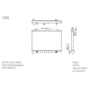 Radiator for Nissan Urvan (RAD-NS-AT36-257) – KGCAR.PH Philippines