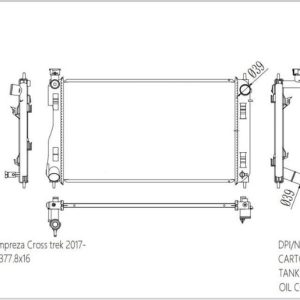 Radiator for (RAD-SB-MT16-280) – KGCAR.PH Philippines
