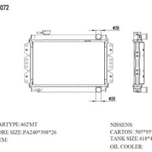 Radiator for Suzuki (RAD-SZ-MT26-303) – KGCAR.PH Philippines