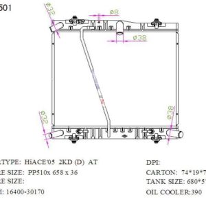 Radiator for Toyota Hiace (RAD-TY-AT36-208) – KGCAR.PH Philippines
